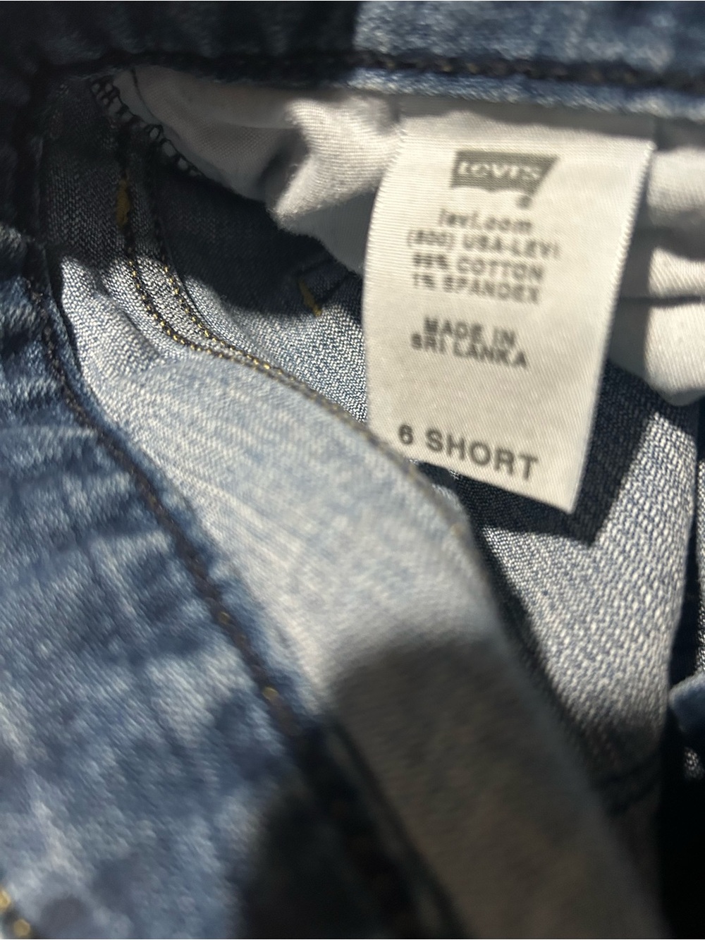LEVI’S Mid Rise 553 and Boot Jeans - Blue Denim short - Picture 5 of 8
